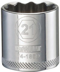 DWMT74186OSP SOCKET 3/8DR 21MM