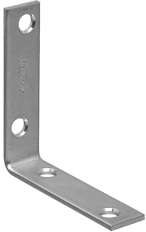 National Hardware 115BC Series N266-338 Corner Brace, 2-1/2 in L, 5/8 in W, Steel, Zinc, 0.1 Thick Material