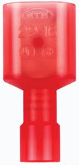 Jandorf 60941 Disconnect Terminal, 22 to 18 AWG Wire, Nylon Insulation, Copper Contact, Red