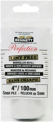 BENNETT 4INLF LO-PK Mini Roller Refill, 5 mm Thick Nap, 100 mm L, Fabric Cover