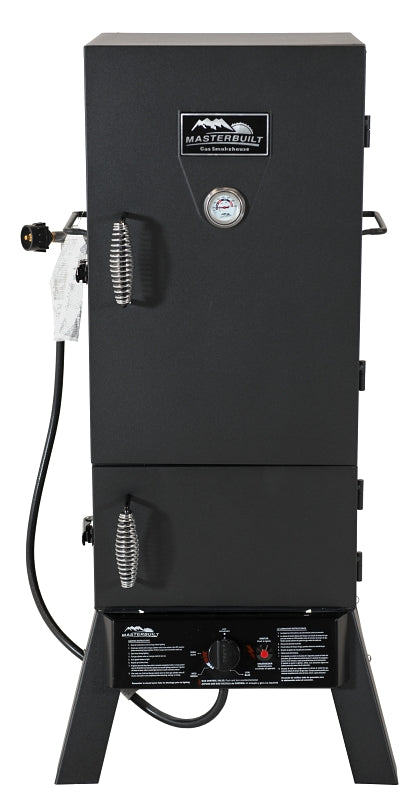 Masterbuilt MB20051311 Gas Smoker, Propane, 15,400 Btu BTU, Steel, Black