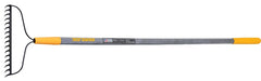 True Temper 2811600 Bow Rake, 3-1/2 in L Head, 15.78 in W Head, 16-Tine, Steel Tine, 63.9 in L Handle