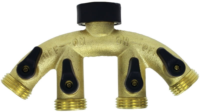 800444-1001 CONNCT 4WAY BRASS