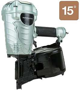 Metabo HPT NV90AGS Framing Nailer, 200 to 300 Magazine, 16 deg Collation, Wire Collation, 0.09 scfm Air
