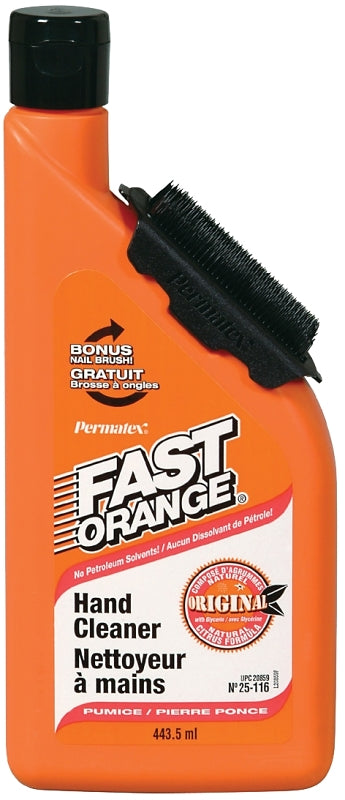 Permatex Fast Orange 25117 Hand Cleaner, Lotion, White, Citrus, 15 oz Bottle