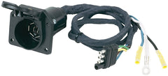 Hopkins 47205 4-Wire Flat to 7 RV Blade Adapter, 4-Conductor
