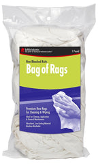 RAGS KNIT BLEACHED 1LB BAG
