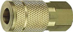 Tru-Flate MANIFOLD Series 13-611 Coupler, 1/4 in, FNPT, Steel