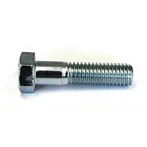 Reliable HC2Z122CT Hex Bolt, 1/2-13 Thread, 2 in OAL, 2 Grade, Steel, Zinc, Coarse, Partial Thread