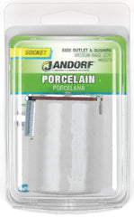 Jandorf 60579 Lamp Socket, 600 V, 660 W, Porcelain Housing Material, White