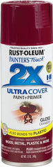 2X Ultra Cover 249863 Spray Paint, Gloss, Cranberry, 12 oz, Can