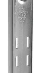 Knape & Vogt 85 ANO 60 Shelf Standard, 680 lb, 16 ga Thick Material, 1-1/4 in W, 60 in H, Steel, Anochrome