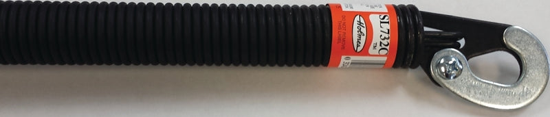 Holmes Spring Manufacturing SL732C Extension Spring, 32 in OAL, Latch End, 90 to 150 lb