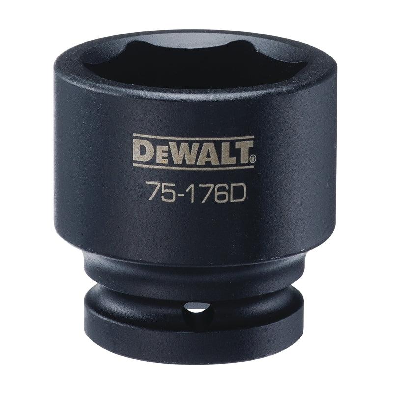 DeWALT DWMT75176OSP Impact Socket, 38 mm Socket, 3/4 in Drive, 6-Point, CR-440 Steel, Black Oxide