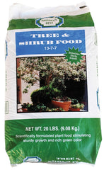 Arizona's Best AZB10081 Tree and Shrub Food, 20 lb, Solid, 13-7-7 N-P-K Ratio