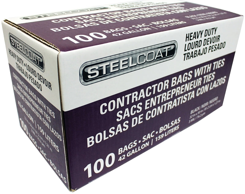 Steelcoat FG-P9934-05A Trash Bag, 42 gal