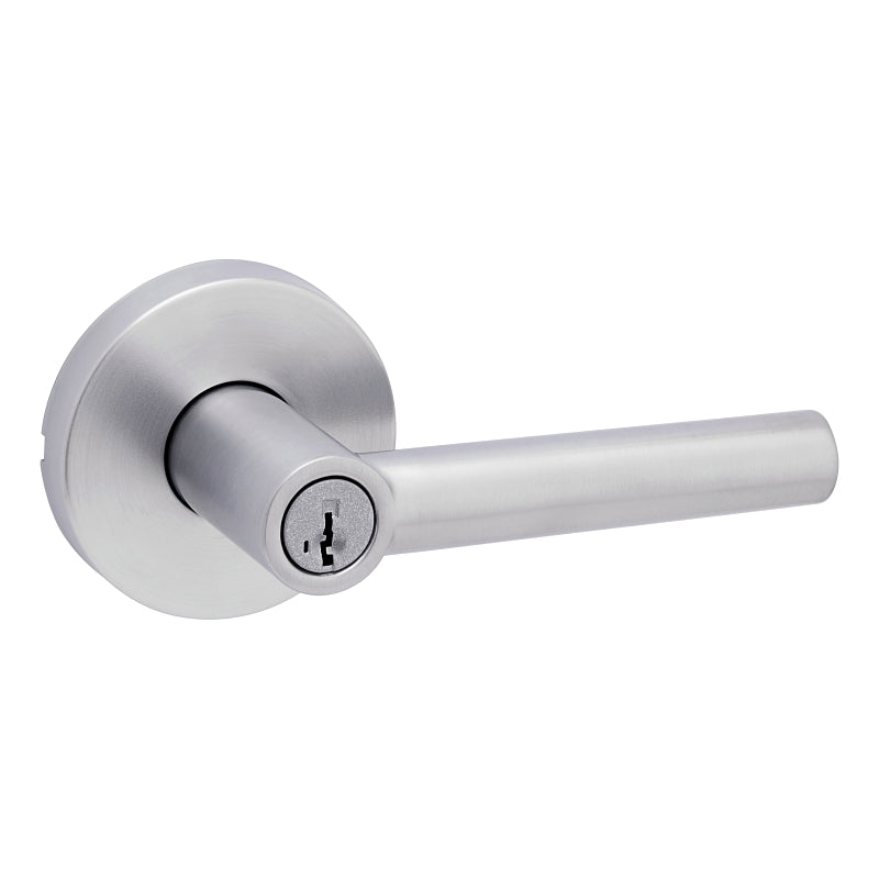 Weiser Milan Series 9GLA5350-096 Door Lever, Levers Lock, Satin Chrome, Residential, Re-Key Technology: SmartKey