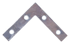 ProSource FC-Z025-01-3L Corner Brace, 2-1/2 in L, 2-1/2 in W, 1.5 mm Thick, Steel, Silver, Zinc