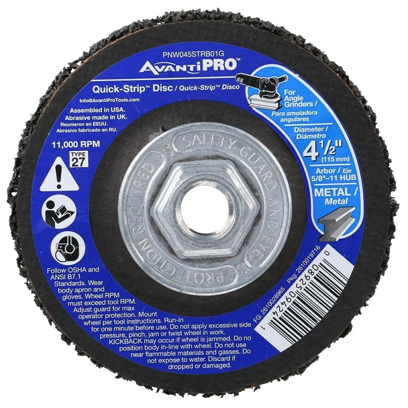 Diablo PNW045STRB01G Quick-Strip Disc, 4-1/2 in Dia, 5/8-11 Arbor