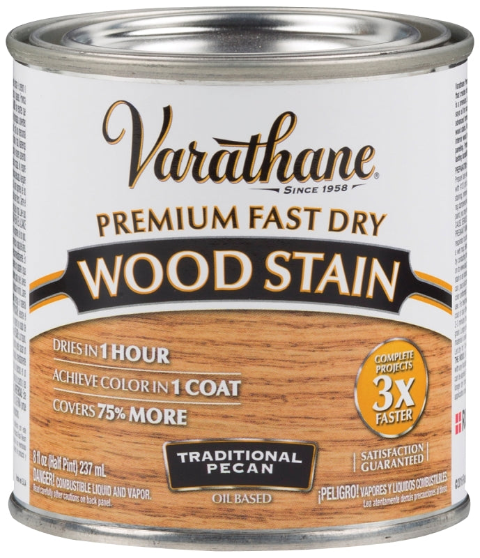 Varathane 262032 Stain, Traditional Pecan, Liquid, 0.5 pt, Can