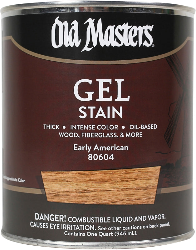 Old Masters 80604 Gel Stain, Early American, Liquid, 1 qt, Can