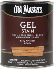 Old Masters 80604 Gel Stain, Early American, Liquid, 1 qt, Can