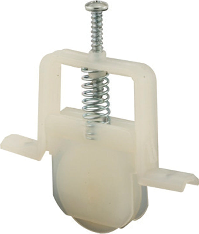 Prime-Line B 691 Adjustable Roller Assembly, 1 in Dia Roller, 1/4 in W Roller, Polyethylene Roller, Concave Roller