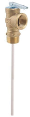 Watts 100XL-8-150 Relief Valve, 3/4 in, MNPT x FNPT, Brass Body