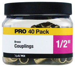 Apollo Valves APXC1240JR Coupling, 1/2 in, Barb, Brass, 200 psi Pressure