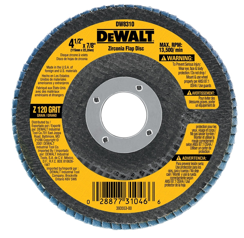 DW8310 WHEEL FLAP4-1/2 120GRIT