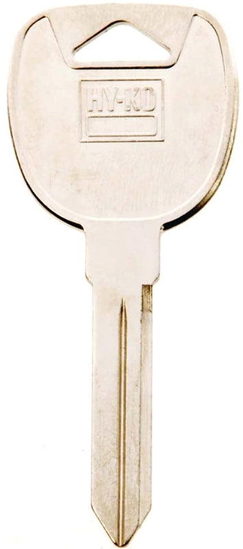 Hy-Ko 11010B91 Key Blank, Solid Brass, Nickel, For: Automobile, Many General Motors Vehicles