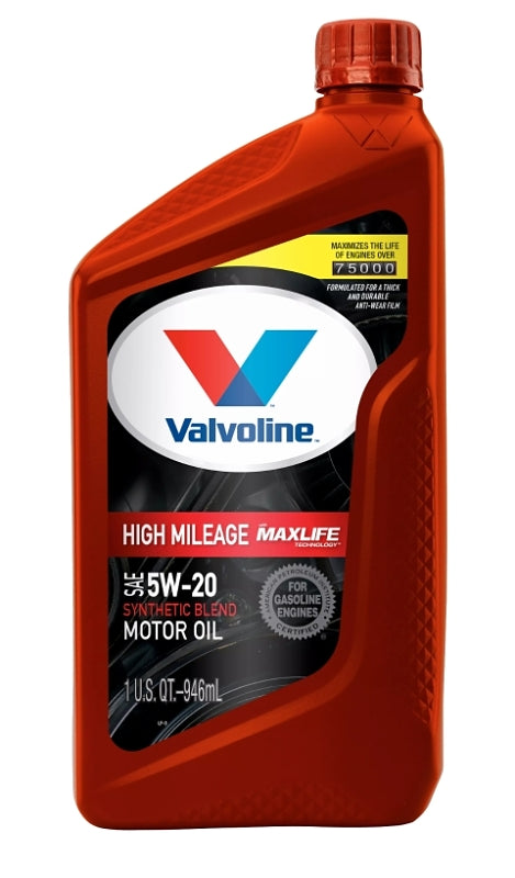 Valvoline 609506 Synthetic Blend Motor Oil, 5W-20, 1 qt, Bottle