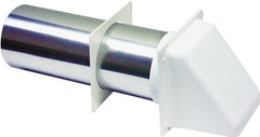 Lambro 222W Preferred Hood Vent, 5-1/2 in W Hood, 5.69 in H Hood, 3 in Duct, Plastic Hood