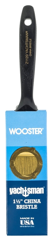 Wooster Z1120-1-1/2 Paint Brush, 1-1/2 in W, 2-3/16 in L Bristle, China Bristle, Varnish Handle