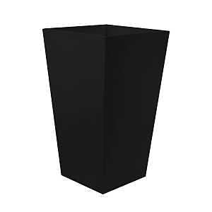 Bloem FPS2000-6 Planter, 20 in H, 11-1/2 in W, 11-1/2 in D, Square, Tall Finley Design, Plastic, Black, 1/PK