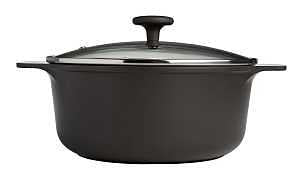 Ecolution Aria Series EH12665-AS Dutch Oven, 7 qt, Aluminum, Charcoal, Comfort-Grip, Soft Touch Handle