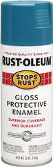 Stops Rust 269292 Rust Preventative Spray Paint, Gloss, Maui Blue, 12 oz, Can
