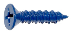 Midwest Fastener 09279 Screw, 1/4 in Thread, 1-1/4 in L, High-Low Thread, Flat Head, Phillips Drive, Sharp Point, Steel