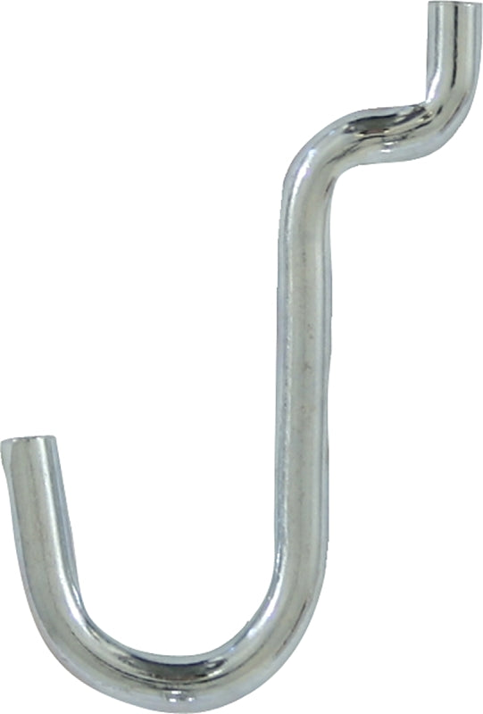 Crawford 18150 Peg Hook, Black/Silver, Zinc