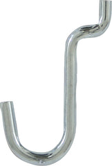 Crawford 18150 Peg Hook, Black/Silver, Zinc