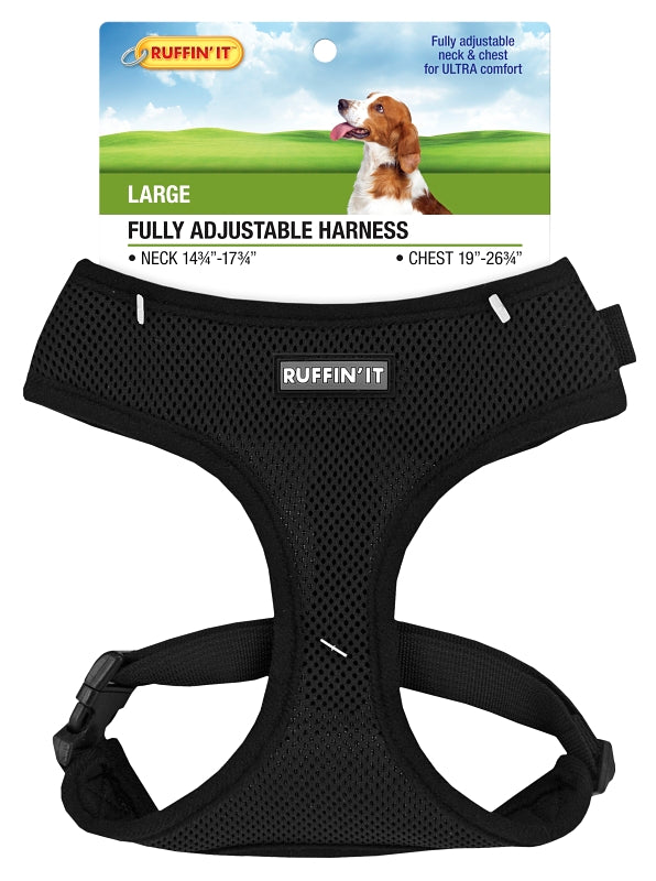 Ruffin'It 41466 Fully Adjustable Harness, 14-3/4 to 17-3/4 in x 19 to 26-3/4 in, Mesh Fabric, Assorted