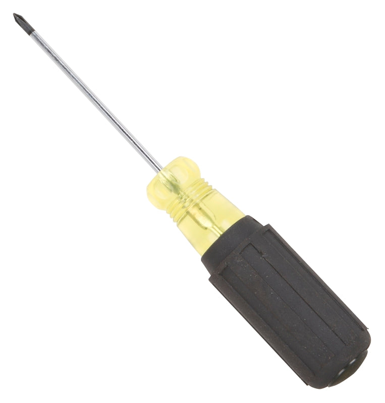 Vulcan Screwdriver, #0 Drive, Phillips Drive, 6-3/4 in OAL, 3 in L Shank, Plastic/Rubber Handle
