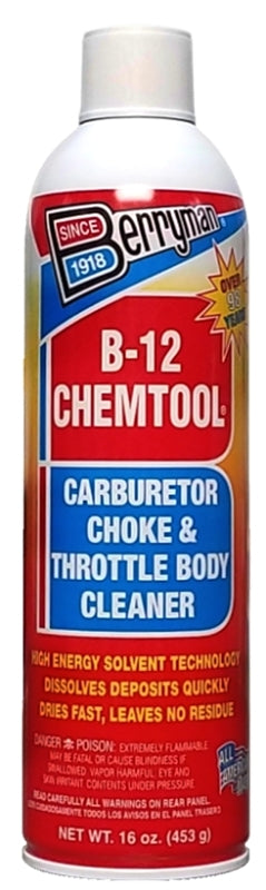 Berryman B-12 Chemtool 0117 Throttle Body Cleaner, 16 oz, Liquid, Aromatic