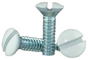 Eaton Wiring Devices BP231W-SP Wallplate Screw, 1/2 in L, Metal