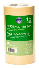 IPG PG505.121R Masking Tape, 60 yd L, 0.94 in W, Paper Backing, Beige