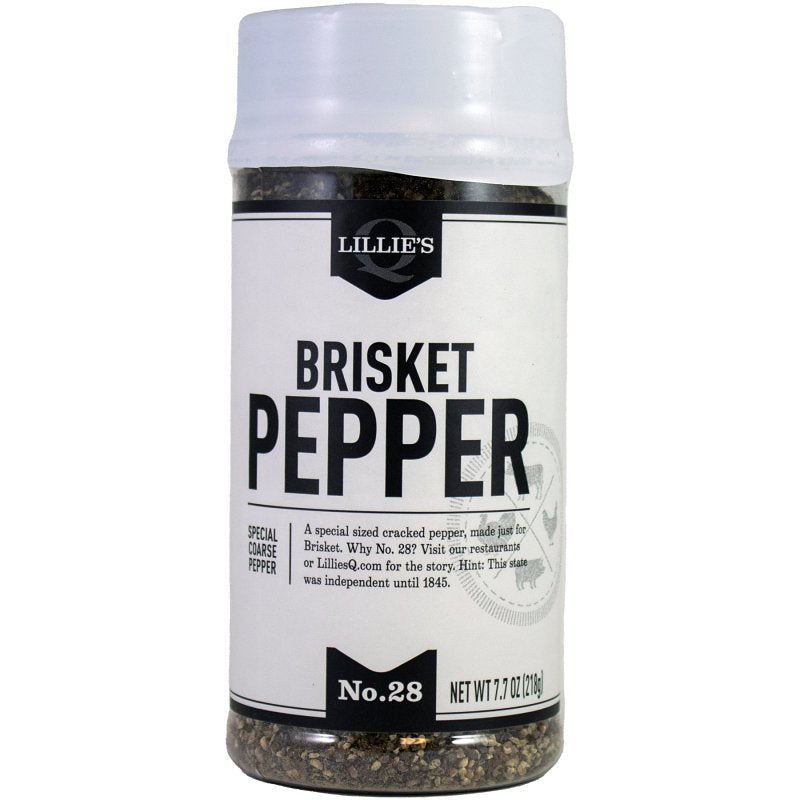 Lillie's Q LQ00121-C Brisket Pepper Rub, Black Pepper, 3.6 oz Jar