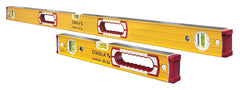 Stabila 37816 Beam Level Set, 5-Vial, Aluminum, Yellow