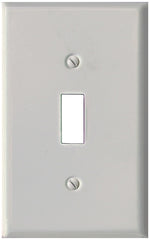 Atron 2-164T Wallplate, 1-Gang, Metal, White