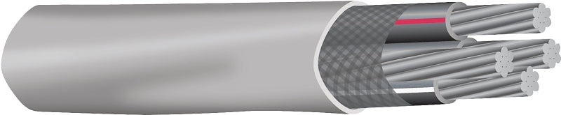Southwire 4/0-4/0-4/0-2/0 A Service Entrance Cable, 4-Conductor, 500 ft L, Aluminum Conductor, PVC Insulation, 600 V