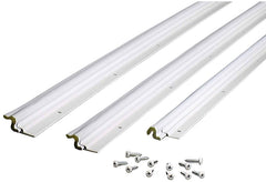 M-D 91850 Jamb Weatherstrip, Aluminum/Vinyl, White